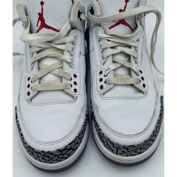 Nike Air Jordan Retro 3 White Cement 88 Men\'s Size 8.5 580775-160 Dunk Contest main image 13